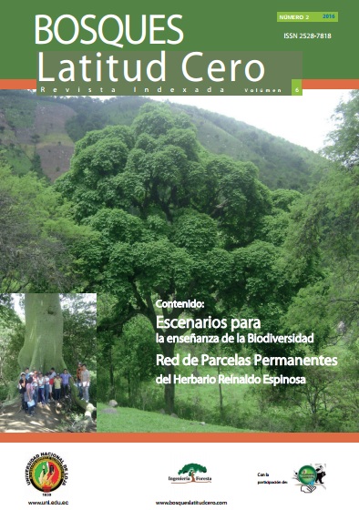 					Ver Vol. 6 Núm. 2 (2016): Composición florística en ecosistemas del sur de El Ecuador
				