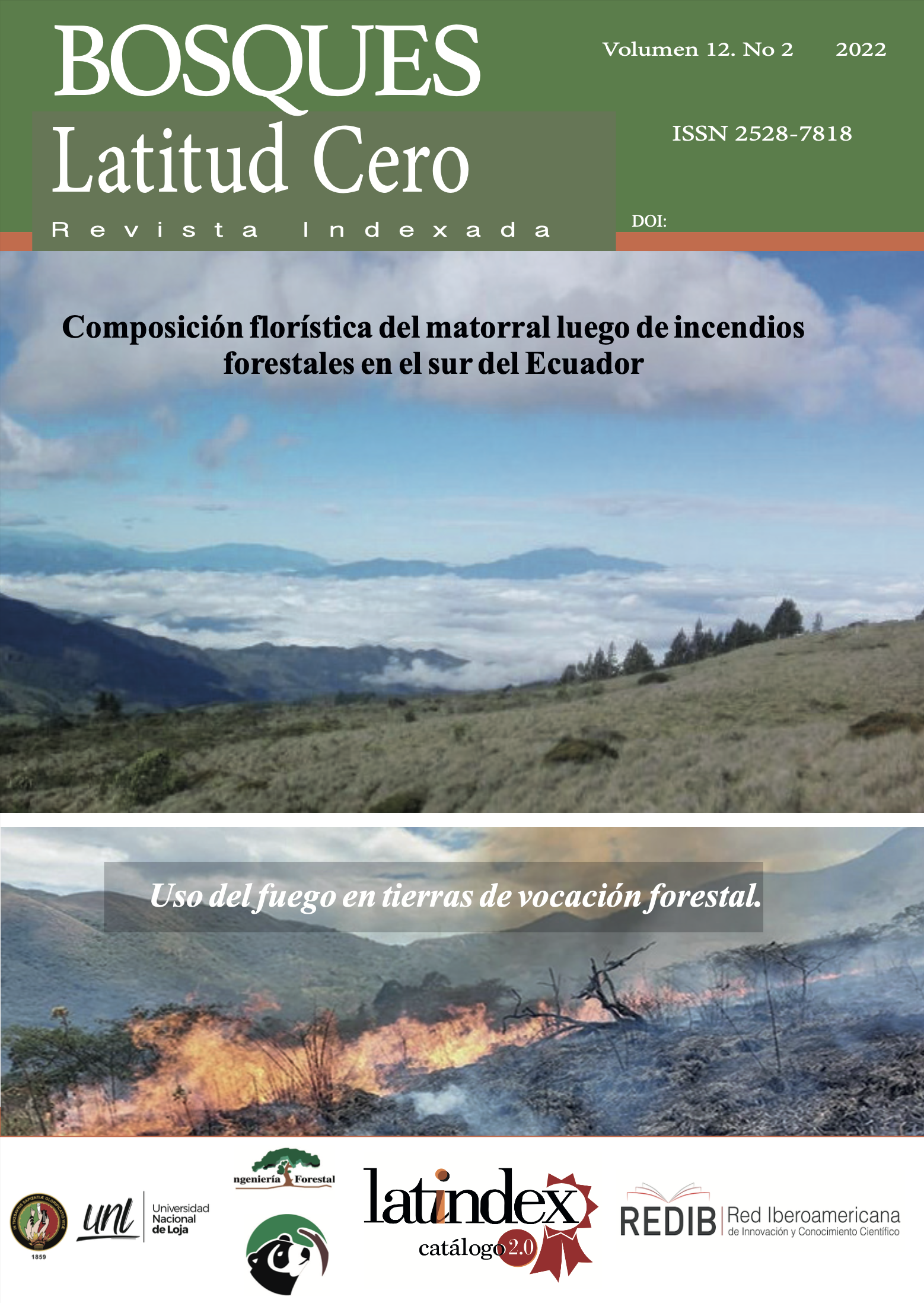 					Ver Vol. 12 Núm. 2 (2022): Funcionalidad de ecosistemas e incendios forestales
				